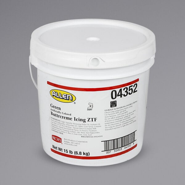 Rich's Green Buttrcreme Icing - 15 lb. Pail