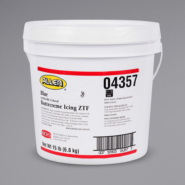 Rich's Blue Buttrcreme Icing - 15 lb. Pail
