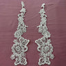 Beaded Corded Floral Lace Applique