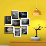 White 8-Photo Collage Frame 5" x 7" – Lightweight Durable Plastic with Polystyrene Protection