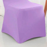 1 Piece Lilac Spandex Banquet Chair Cover with Stretch Fit for Elegant Events