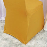 1 Piece Gold Embossed Vintage Spandex Banquet Chair Cover for Elegant Events