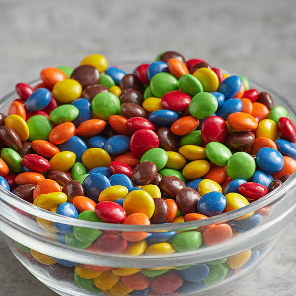 Chocolate Rainbow Mini Gems Topping 15 lb.