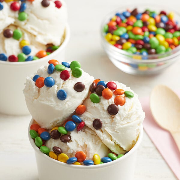 Chocolate Rainbow Mini Gems Topping 15 lb.