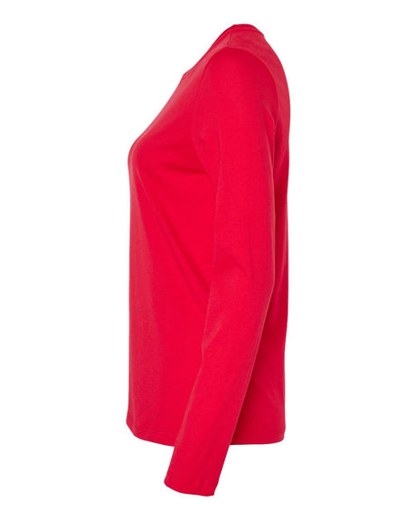 BELLA + CANVASÂ Womenâ€™s Jersey Crewneck Long Sleeve T-Shirt - S