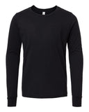 BELLA + CANVAS® Youth Heather CVC Crewneck Long Sleeve Tee - 3501YCVC