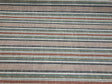 Fabricut Sassi Patina Polyester Fabric - Beige Rust Light Teal Antique Gold Nautical Stripe, 56" Width, 3.5" Vertical Repeat (1 Yard)