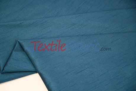 Faux Silk Polyester Dupioni Fabric - Solid Texture, 54" Width, Multiple Colors (Yards, Bolts, Sample Swatch)