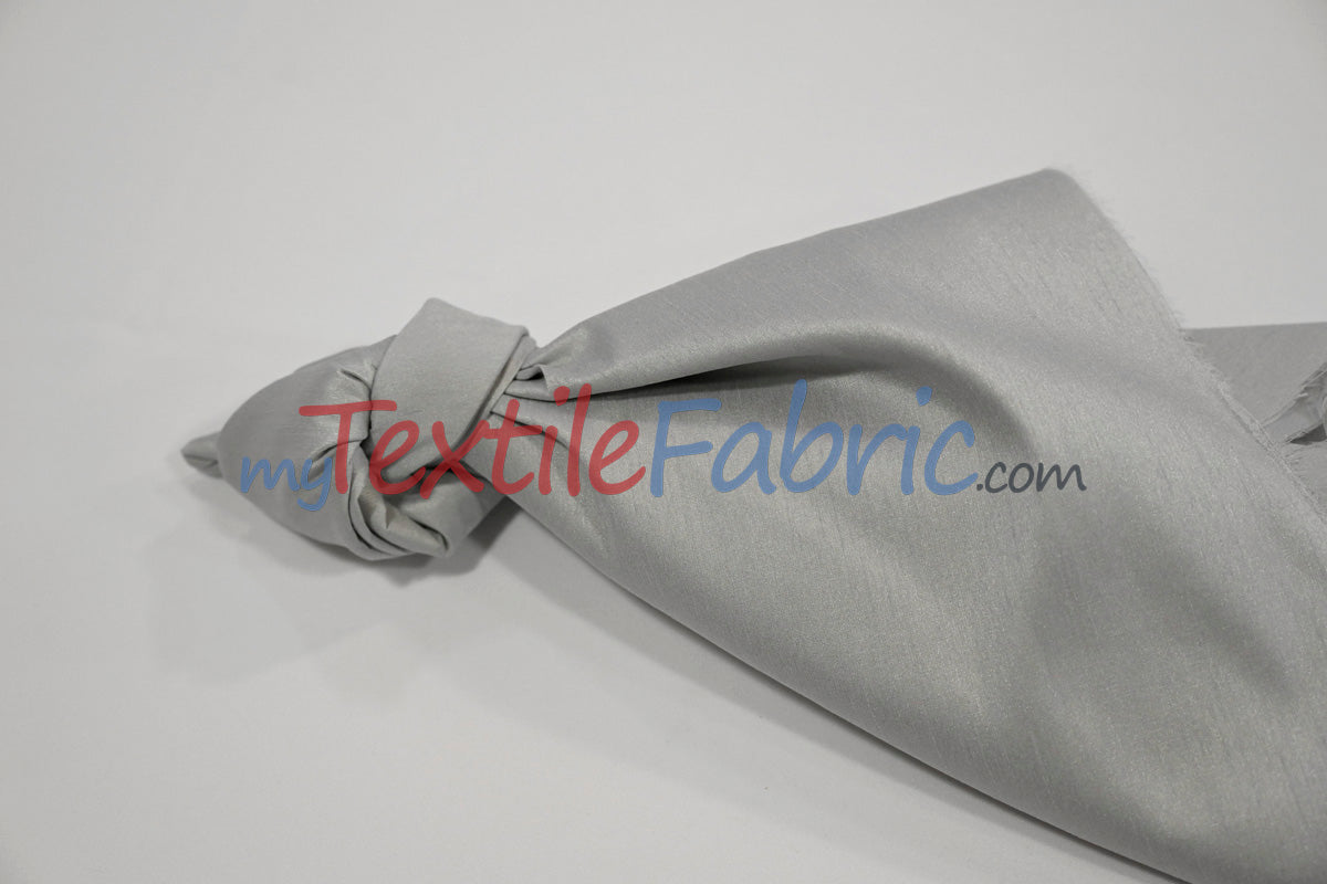 Faux Silk Polyester Dupioni Fabric - Solid Texture, 54" Width, Multiple Colors (Yards, Bolts, Sample Swatch)