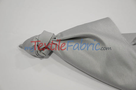 Faux Silk Polyester Dupioni Fabric - Solid Texture, 54" Width, Multiple Colors (Yards, Bolts, Sample Swatch)