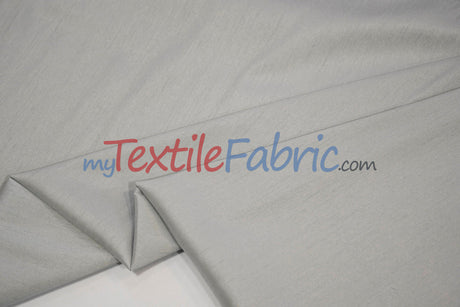 Faux Silk Polyester Dupioni Fabric - Solid Texture, 54" Width, Multiple Colors (Yards, Bolts, Sample Swatch)
