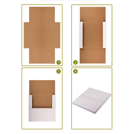 Reliable Shipping & Packing Boxes - 14" L x 14" W x 1/2" - 2" D for Secure and Compact Packaging