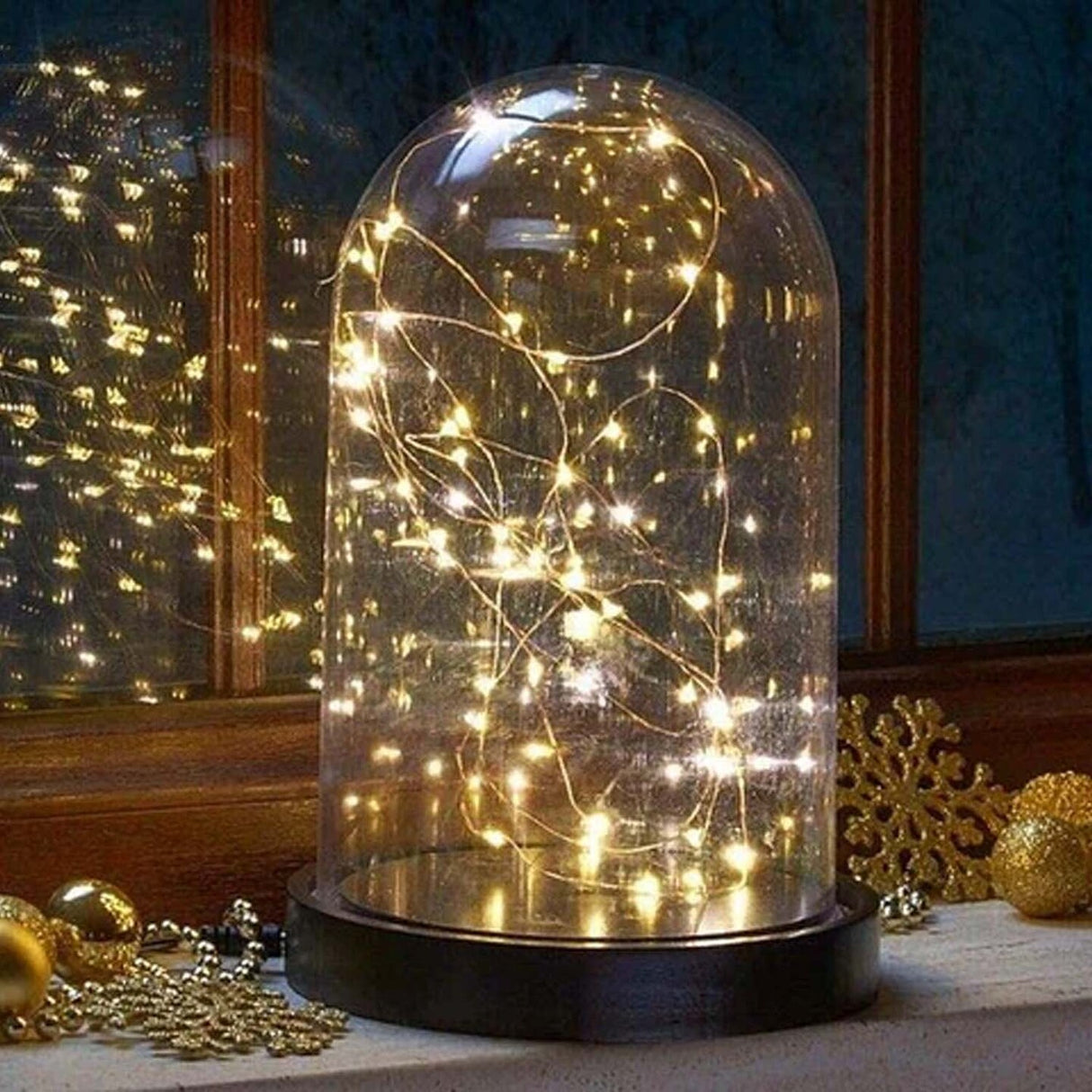 Christmas 100 LED USB Silver Copper Fairy Lights