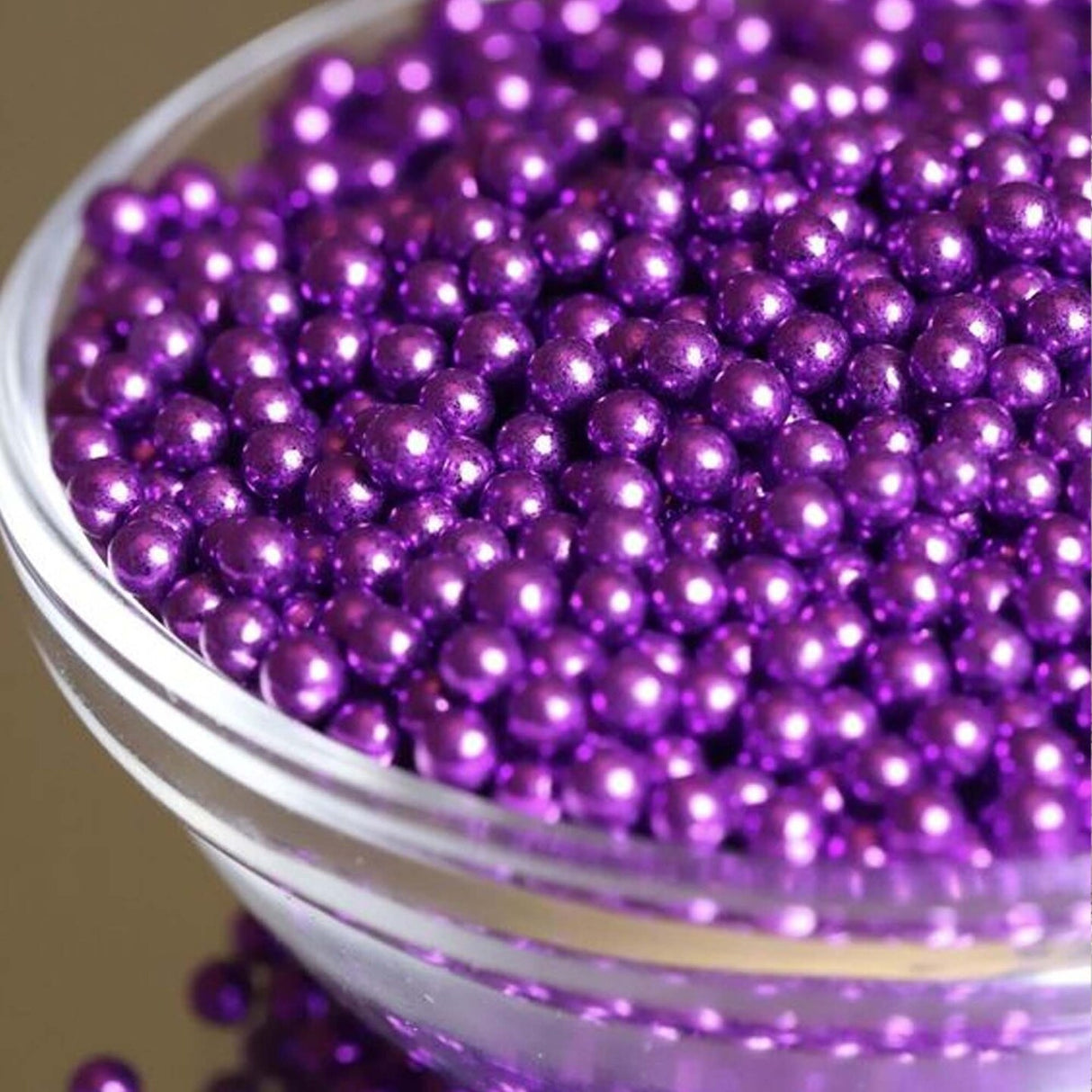 Krazy Sprinkles Purple Pearl 8mm Sprinkle Beads by Bakell