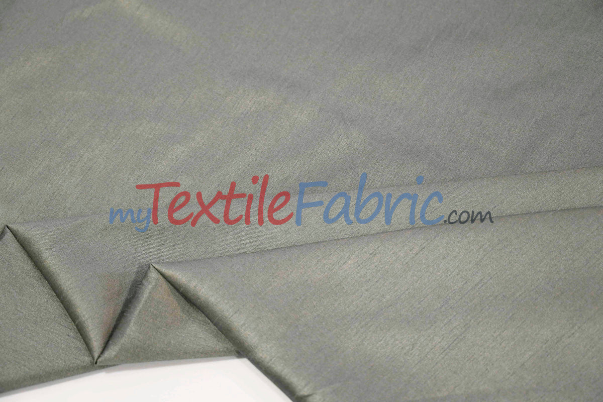 Faux Silk Polyester Dupioni Fabric - Solid Texture, 54" Width, Multiple Colors (Yards, Bolts, Sample Swatch)