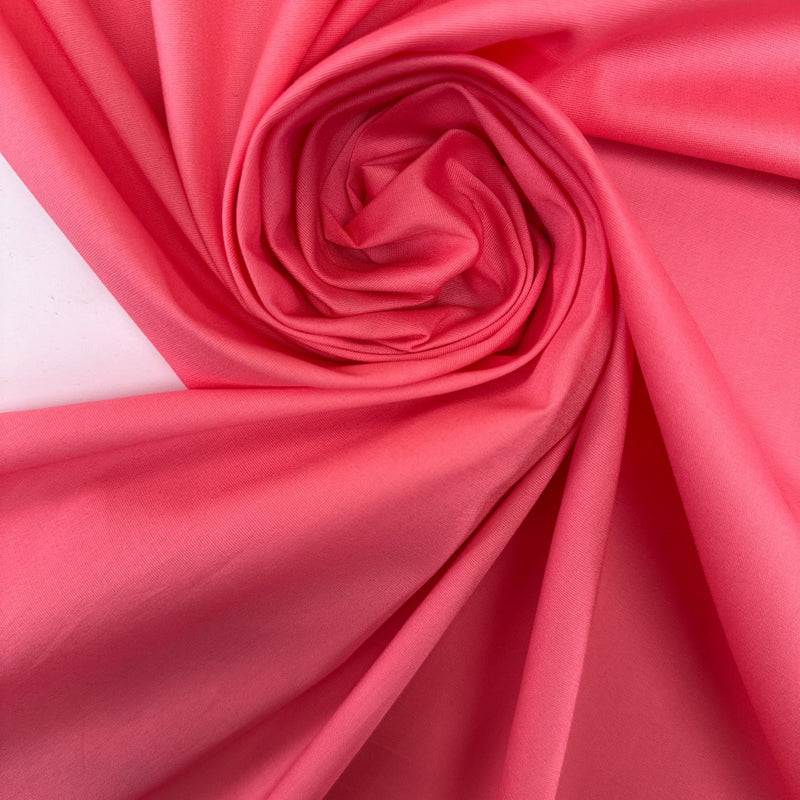 Pink Viscose Elastane Woven