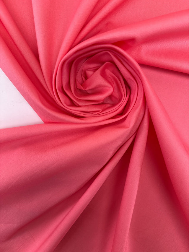 Pink Viscose Elastane Woven