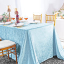Seamless Rectangular Ice Crushed Velvet Tablecloth