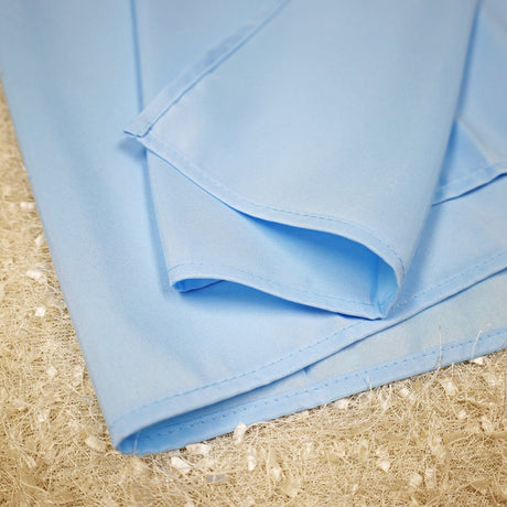 Square Polyester Table Overlay Topper 72x72 Baby Blue