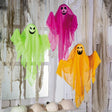 20" Halloween Bright Polyester Ghosts Hanging Decoration Set - 3 Pc.