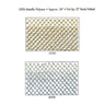 Metallic Diamond Net Metallic Polyester Fabric - Gold/Silver Diamond Mesh, 54" Width (1 Yard)