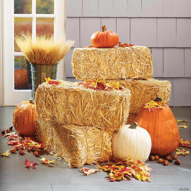 20" x 8" FloraCraft ® Decorative Straw Hay Bale Block