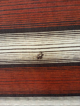 Wool Striped Fabric Brown Beige