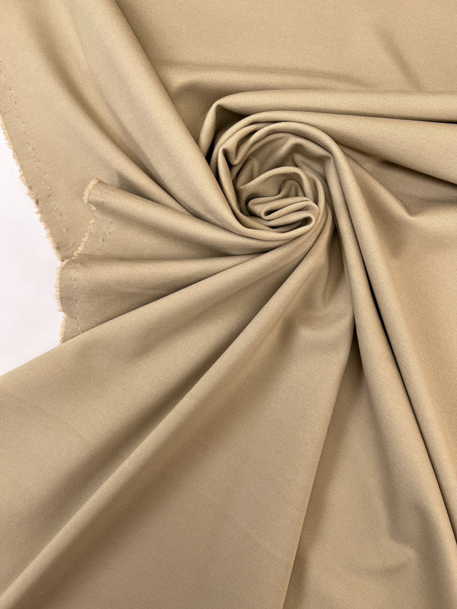 Viscose Blend Knitted Fabric Beige