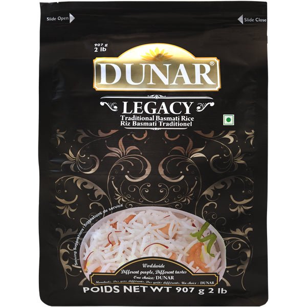 Dunar Legacy Traditional Basmati Rice 2 Lbs