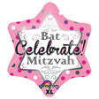 Foil Balloon Bat Mitzvah Pink 21 Inch