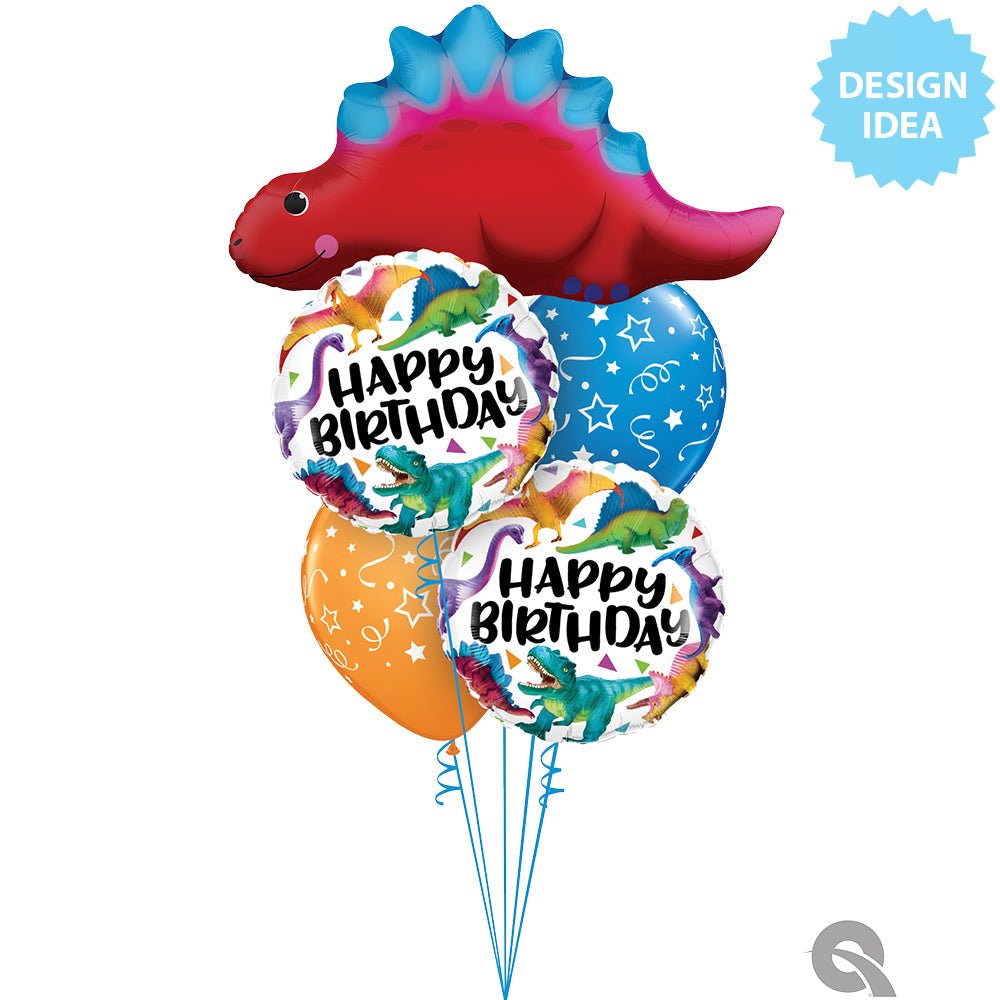 Foil Balloon Cute & Colorful Stegosaurus