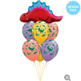 Foil Balloon Cute & Colorful Stegosaurus