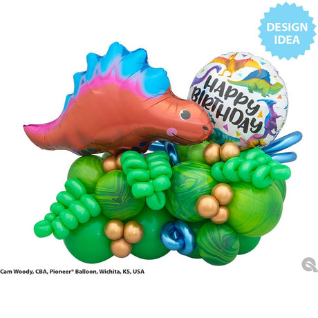 Foil Balloon Cute & Colorful Stegosaurus