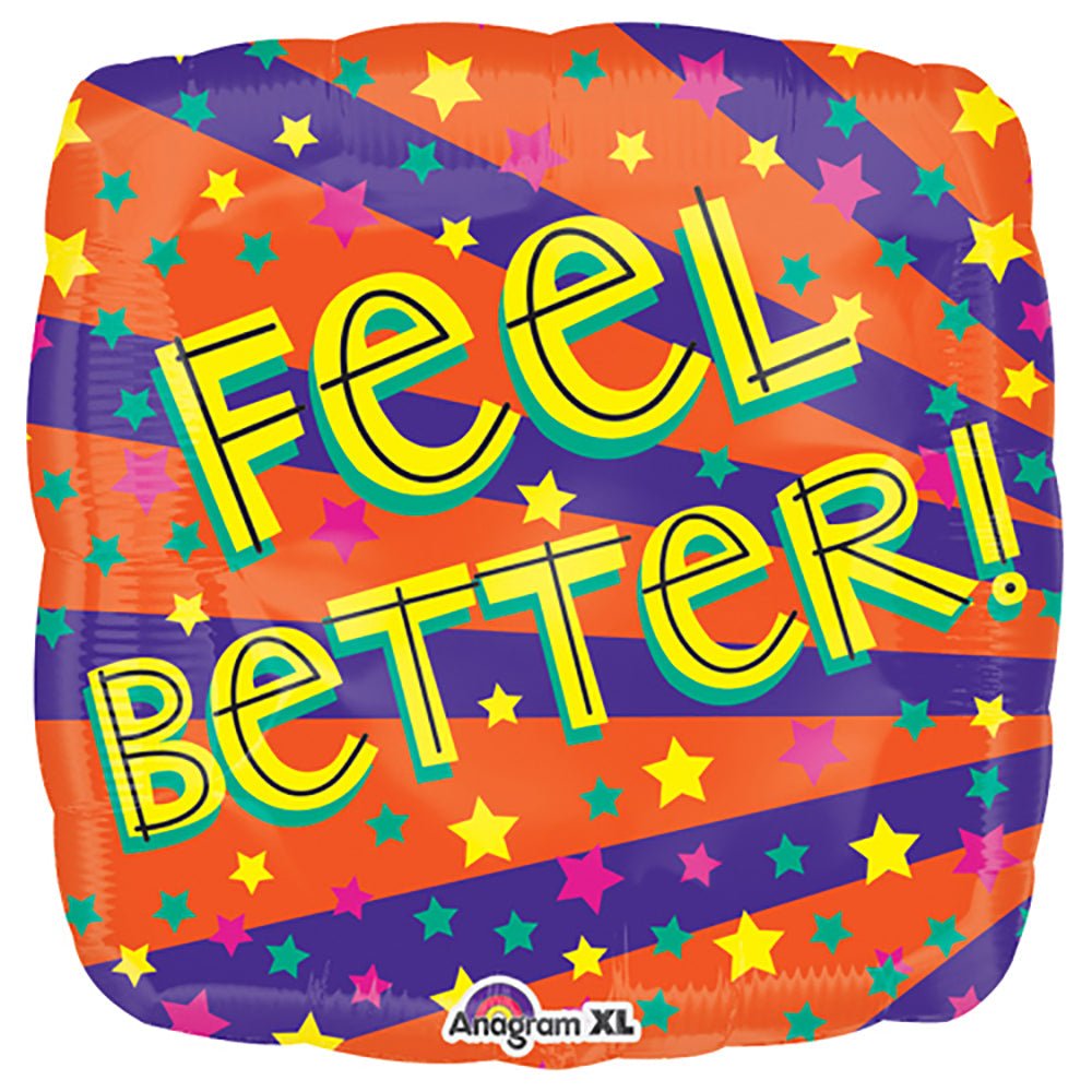 Foil Balloon Feel Better Burst & Stars