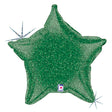 Foil Balloon 21 Inch Green Holographic Star