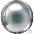 Foil Balloon Jumbo Silver Orbz 3 Pack
