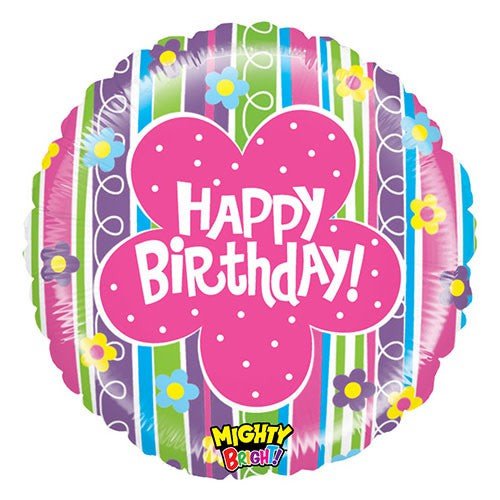 Foil Balloon Girls Floral Birthday