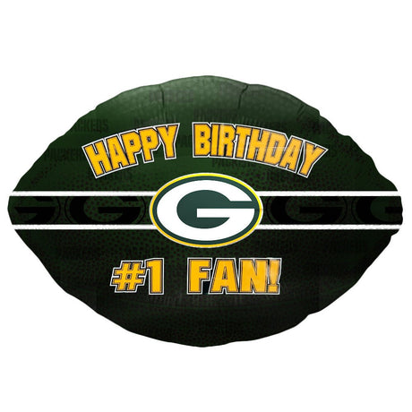 Foil Balloon Green Bay Packers Happy Birthday