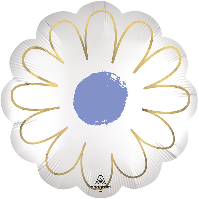 Foil Balloon Satin Purple Daisy 21 Inch