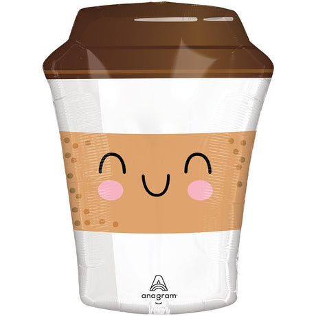 Foil Balloon Sippy Friends Coffee To Go