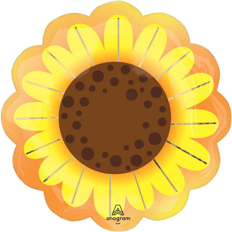 Foil Balloon Sunflower Glow 21 Inch