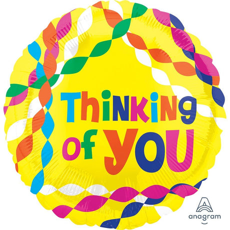 Foil Balloon Thinking Of You Colorblast