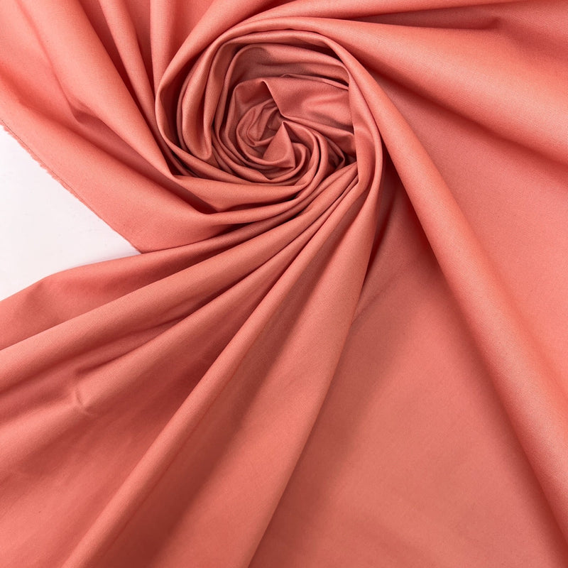 Pink Viscose Elastane Plain Woven