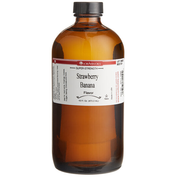 LorAnn Oils 16 fl. oz. Strawberry Banana Super Strength Flavor