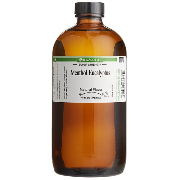 LorAnn Oils 16 fl. oz. All-Natural Menthol-Eucalyptus Super Strength Flavor