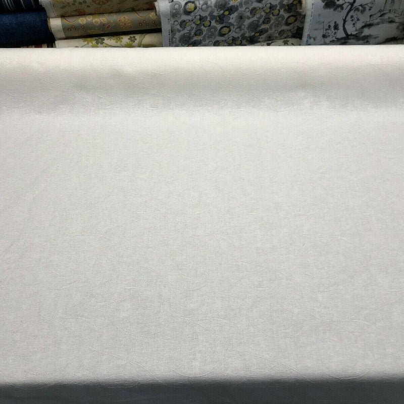 Gardenia Winter White Woven Drapery Fabric - Winter White, Woven, 57" Width (1 Yard)