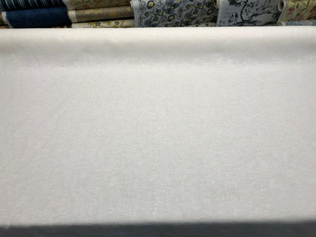 Gardenia Winter White Woven Drapery Fabric - Winter White, Woven, 57" Width (1 Yard)
