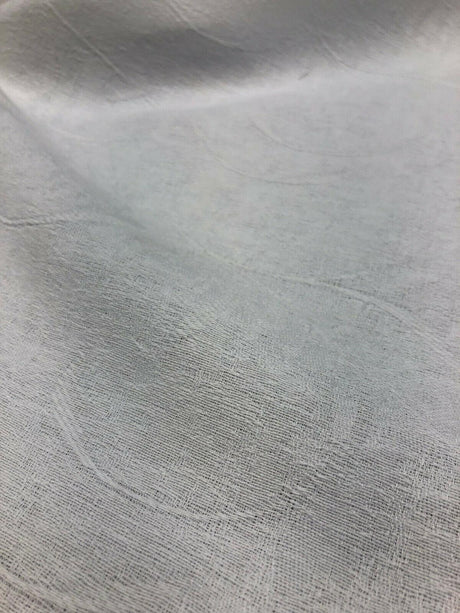 Gardenia Winter White Woven Drapery Fabric - Winter White, Woven, 57" Width (1 Yard)