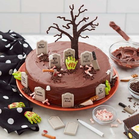 Wilton Graveyard Tombstones & Bones Edible Decorations Kit