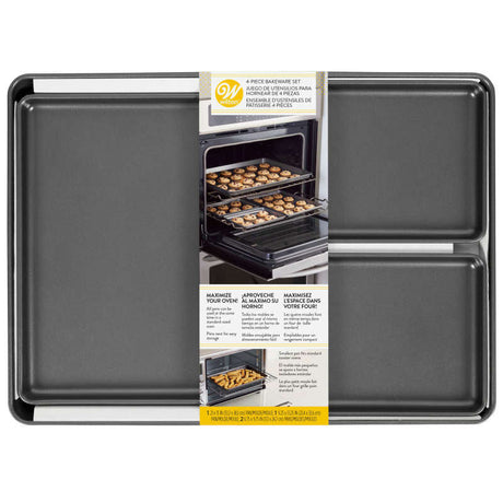Oven Maximizer Non-Stick Baking Sheet Set, 4-Piece